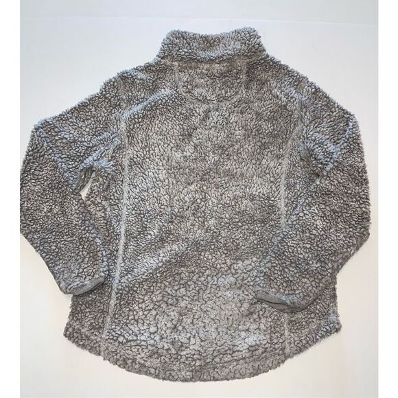 Simply Southern Sherpa Pullover Sweater Women's Small Gray 1/4 Zip A51 - Picture 7 of 7